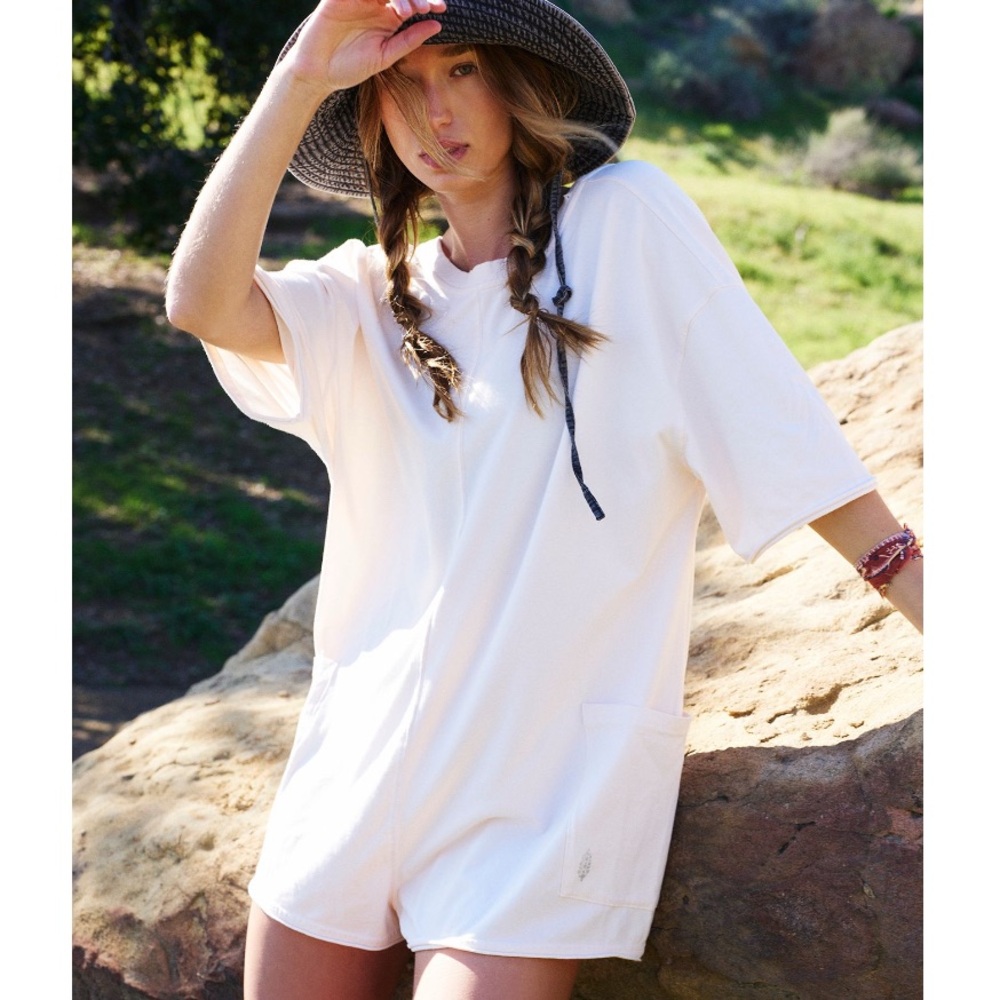 🇺🇸Free People Movement Hot Shot Tee Romper